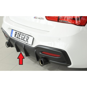 Diffuseur de pare-chocs arrière (M135i/M140i) "Noir" "Rieger Tuning" - BMW SERIE 1 (F20/F21) LCI