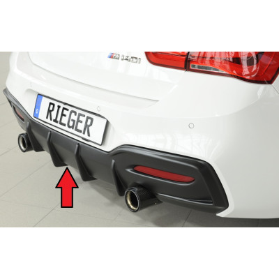 Diffuseur de pare-chocs arrière (M135i/M140i) "Noir" "Rieger Tuning" - BMW SERIE 1 (F20/F21) LCI
