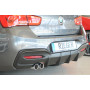 Diffuseur de pare-chocs arrière (double sortie) "Noir" "Rieger Tuning" - BMW SERIE 1 (F20/F21) LCI