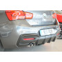 Diffuseur de pare-chocs arrière (double sortie) "Noir" "Rieger Tuning" - BMW SERIE 1 (F20/F21) LCI