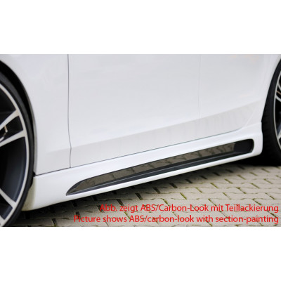 Bas de caisse gauche "Carbon look" "Rieger Tuning" pour AUDI A4 (B8/B81)