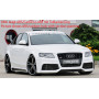 Bas de caisse gauche "Carbon look" "Rieger Tuning" pour AUDI A4 (B8/B81)