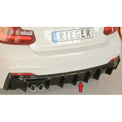 Diffuseur de pare-chocs arrière "Noir brillant" "Rieger Tuning" - BMW SERIE 2 (F22/F23)