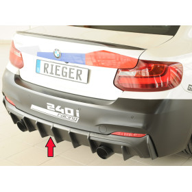 Diffuseur de pare-chocs arrière (M235i/M240i) "Noir" "Rieger Tuning" - BMW SERIE 2 (F22/F23)