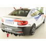 Diffuseur de pare-chocs arrière (M235i/M240i) "Noir" "Rieger Tuning" - BMW SERIE 2 (F22/F23)