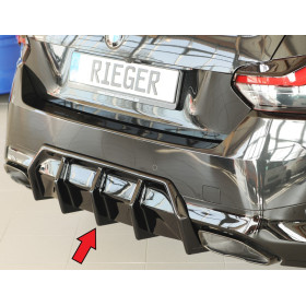 Diffuseur de pare-chocs arrière (sans attelage) "Noir brillant" "Rieger Tuning" - BMW SERIE 2 (G42)