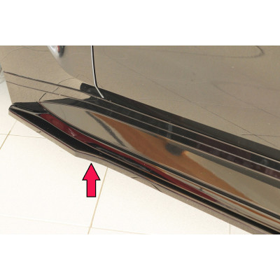Lame de bas de caisse côté gauche "Noir brillant" "Rieger Tuning" - BMW M4 (G82/G83)