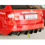 Diffuseur de pare-chocs arrière V2 "Noir brillant" "Rieger Tuning" pour SKODA OCTAVIA RS (5E/sans attelage)