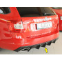 Diffuseur de pare-chocs arrière V2 "Noir" "Rieger Tuning" pour SKODA OCTAVIA RS (5E/avec attelage)