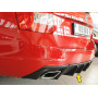 Diffuseur de pare-chocs arrière V2 "Noir" "Rieger Tuning" pour SKODA OCTAVIA RS (5E/avec attelage)