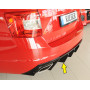 Diffuseur de pare-chocs arrière V2 "Noir brillant" "Rieger Tuning" pour SKODA OCTAVIA RS (5E/avec attelage)