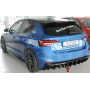 Diffuseur de pare-chocs arrière (double sortie) "noir brillant" "Rieger Tuning" - SKODA FABIA (PJ)