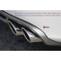 Diffuseur de pare-chocs arrière "Carbon look" "Rieger Tuning" pour AUDI A4 (B8/B81)