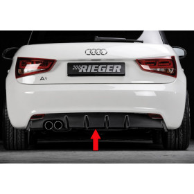 Diffuseur de pare-chocs arrière "noir brillant" "Rieger Tuning" pour AUDI A1 (8X)