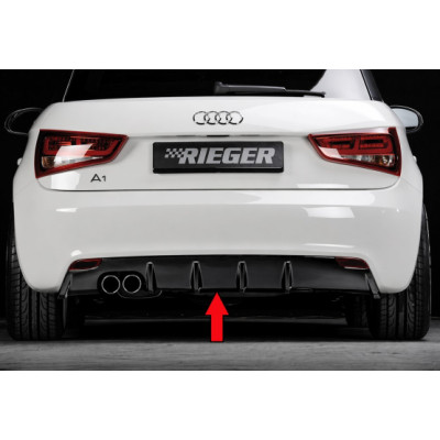Diffuseur de pare-chocs arrière "noir brillant" "Rieger Tuning" pour AUDI A1 (8X)
