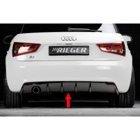 Diffuseur de pare-chocs arrière "noir brillant" "Rieger Tuning" pour AUDI A1 (8X)