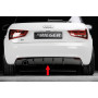 Diffuseur de pare-chocs arrière "noir brillant" "Rieger Tuning" pour AUDI A1 (8X)