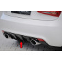 Diffuseur de pare-chocs arrière "noir brillant" "Rieger Tuning" pour AUDI A1 (8X)