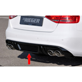 Diffuseur de pare-chocs arrière "noir brillant" "Rieger Tuning" pour AUDI S4 (B8/B81)