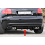 Diffuseur de pare-chocs arrière "noir brillant" "Rieger Tuning" pour AUDI A3 (8P)