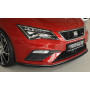 DESTOCKAGE - Lame de pare-chocs avant "Noir" "Rieger Tuning" pour SEAT LEON CUPRA (5F)