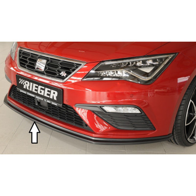 DESTOCKAGE - Lame de pare-chocs avant "Noir" "Rieger Tuning" pour SEAT LEON CUPRA (5F)