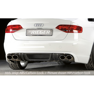 Ajout de pare-chocs arrière "noir" "Rieger Tuning" pour AUDI A4 (B8/B81)