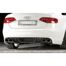 Ajout de pare-chocs arrière "Carbon look" "Rieger Tuning" pour AUDI A4 (B8/B81)