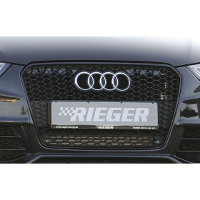 Calandre de pare-chocs avant "noir brillant" "Rieger Tuning" pour AUDI S4 (B8/B81)