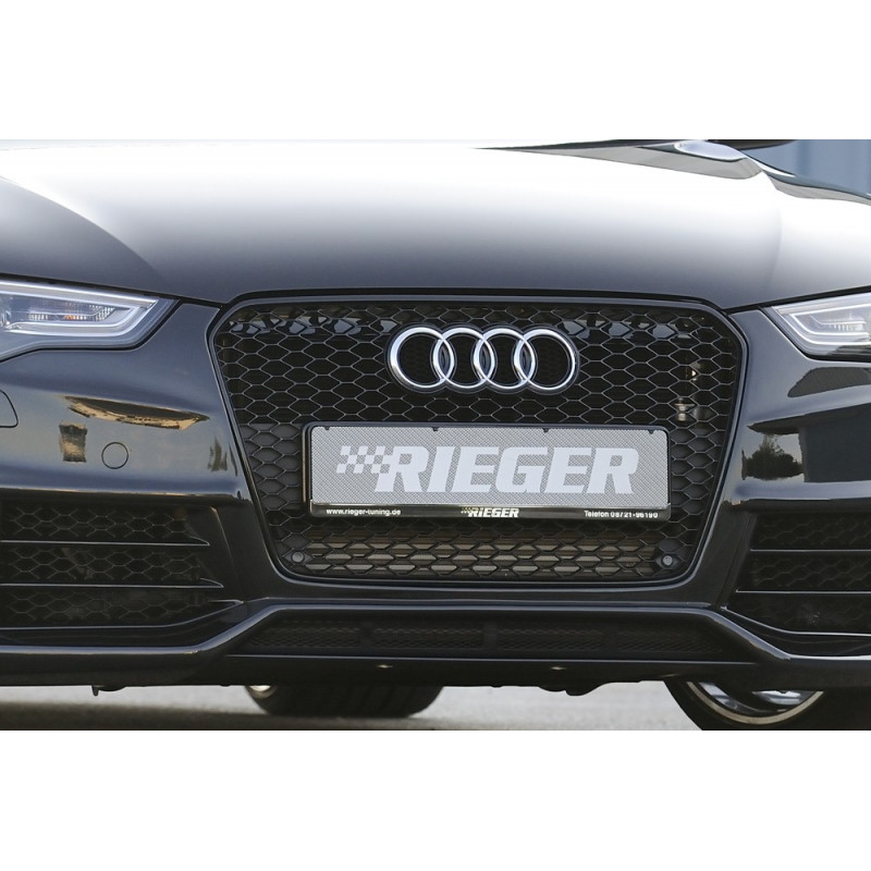 Lot De 2 Grilles Inférieures Pare-chocs Avant Noir Brillant Pour Audi A4 S4 B9 2016-2018 – Référence OEM 8W0807681F / 8W0807682F