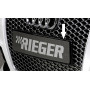 Support de plaque d'immatriculation "noir brillant" "Rieger Tuning" pour AUDI RS4 (B8)