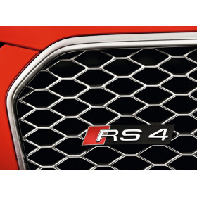 Logo RS4 pour calandre "Rieger Tuning" pour AUDI RS4 (B8)