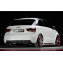 Diffuseur de pare-chocs arrière "Carbon-look" "Rieger Tuning" pour AUDI A1 (8X)
