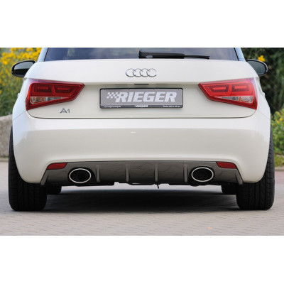Diffuseur de pare-chocs arrière "Carbon-look" "Rieger Tuning" pour AUDI A1 (8X)