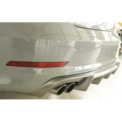 Diffuseur de pare-chocs arrière "Carbon-look" "Rieger Tuning" pour AUDI A3 (8V)