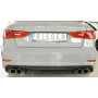 Diffuseur de pare-chocs arrière "noir" "Rieger Tuning" pour AUDI A3 (8V)
