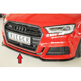 Lame de pare-chocs avant "noir" "Rieger Tuning" pour AUDI A3 (8V)