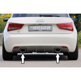 Silencieux arrière duplex inox "Rieger Tuning" pour AUDI A1 (8X)