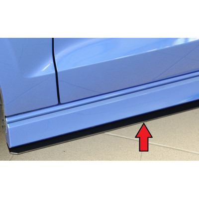 Lame de bas de caisse gauche "noir" "Rieger Tuning" pour AUDI S3 (8V)