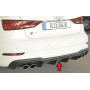 Diffuseur de pare-chocs arrière "Noir" "Rieger Tuning" pour AUDI S3 (8V)