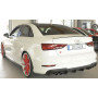 Diffuseur de pare-chocs arrière "Noir" "Rieger Tuning" pour AUDI S3 (8V)