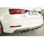 Diffuseur de pare-chocs arrière "Carbon-look" "Rieger Tuning" pour AUDI S3 (8V)