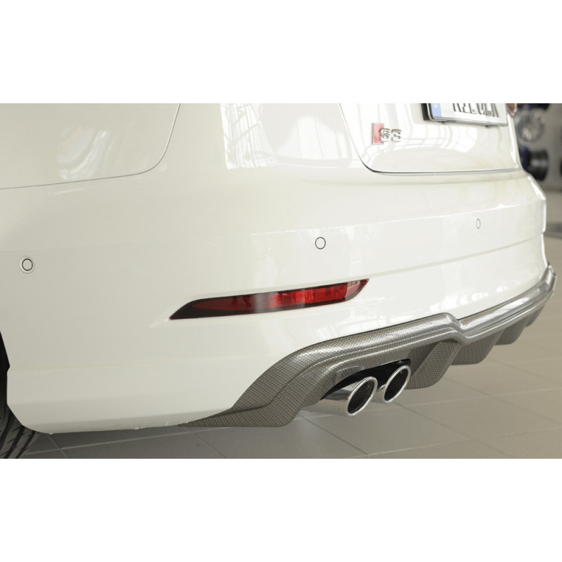 Diffuseur Arrière Audi S3 8P Sportback Facelift 09-12 - Noir, ABS, Style Sportif Avec Ailettes