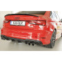 Diffuseur de pare-chocs arrière "Noir" "Rieger Tuning" pour AUDI A3 (8V)