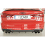 Diffuseur de pare-chocs arrière "Noir" "Rieger Tuning" pour AUDI A3 (8V)