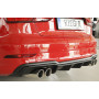 Diffuseur de pare-chocs arrière "Noir" "Rieger Tuning" pour AUDI A3 (8V)