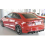 Diffuseur de pare-chocs arrière "Noir brillant" "Rieger Tuning" pour AUDI S3 (8V)