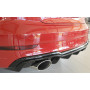 Diffuseur de pare-chocs arrière "Noir brillant" "Rieger Tuning" pour AUDI S3 (8V)