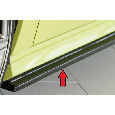 Lame de bas de caisse gauche "noir brillant" "Rieger Tuning" pour AUDI A3 (8V)