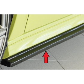 Lame de bas de caisse gauche "noir brillant" "Rieger Tuning" pour AUDI S3 (8V)
